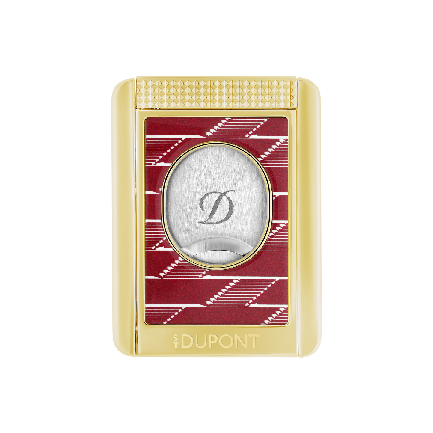 ST Dupont Lighter Cigar Cutter Monogram, Ltd. Edt., Burgundy