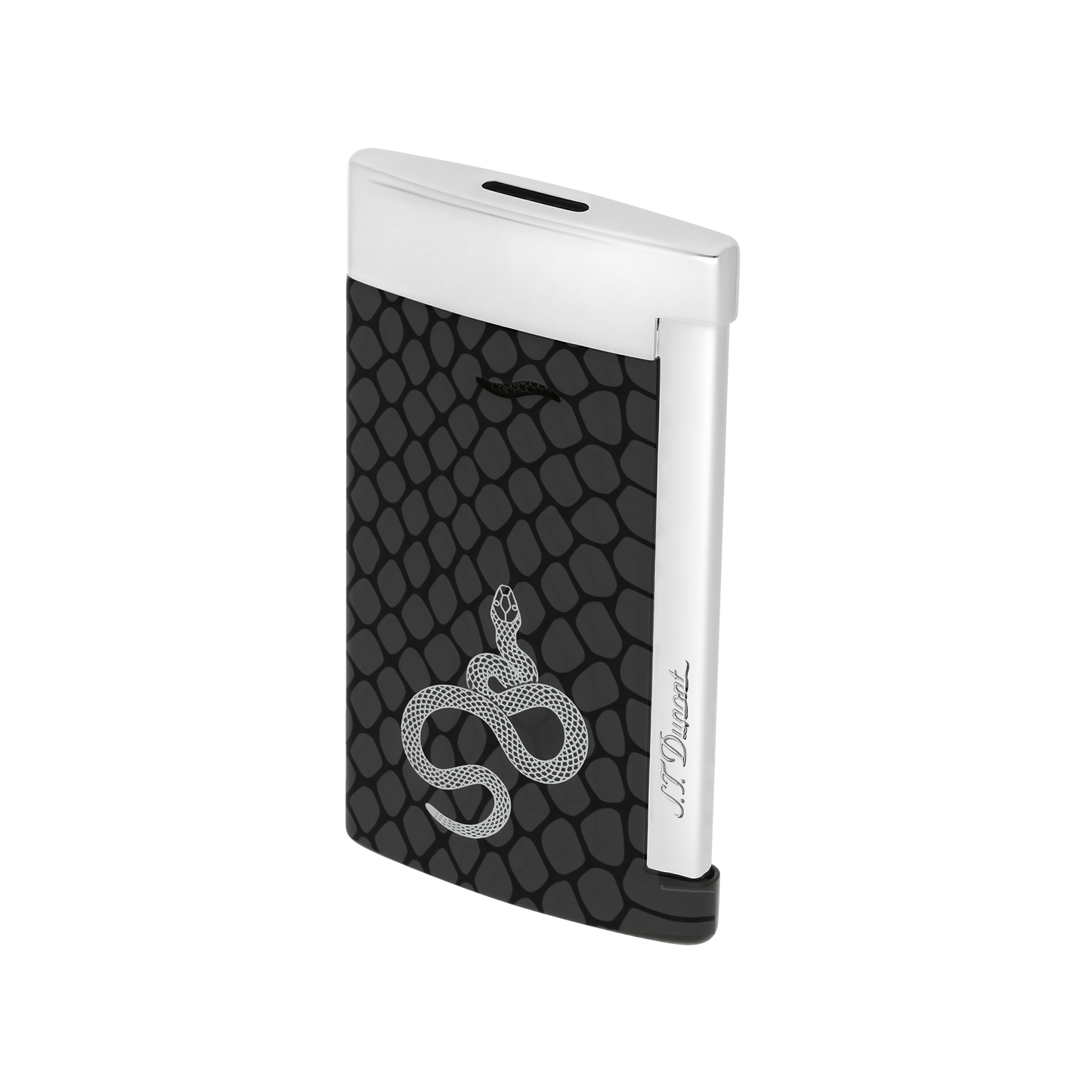 ST Dupont Lighter Slim 7 Snake, Chrome, Black