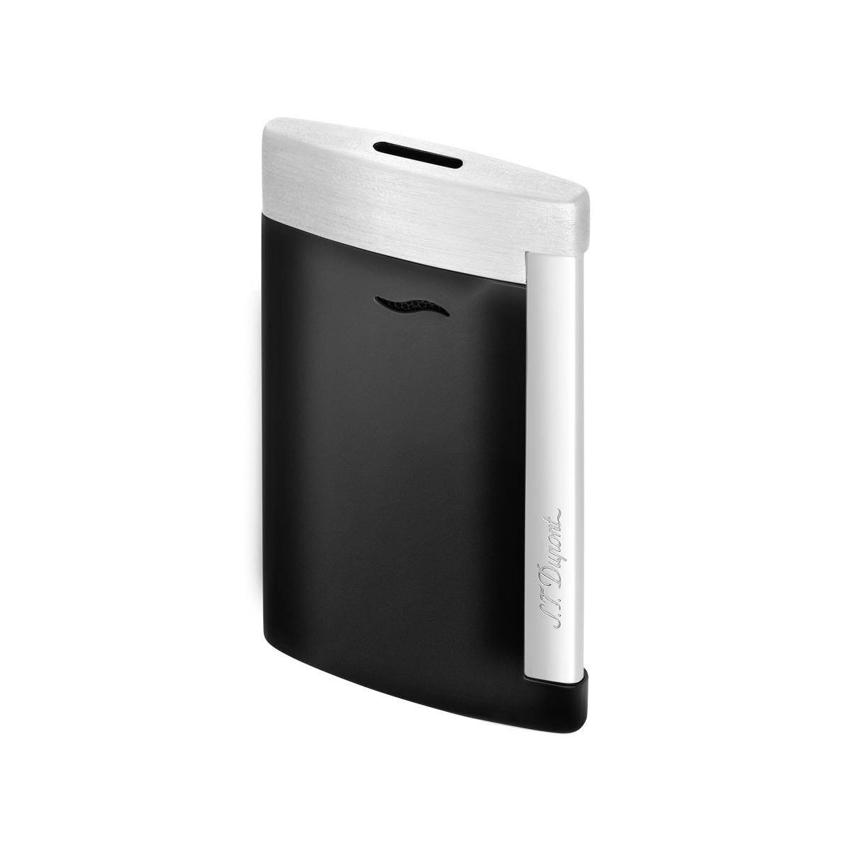 ST Dupont Feuerzeug Slim 7 Slim7, Palladium, Ltd. Edt., Schwarz