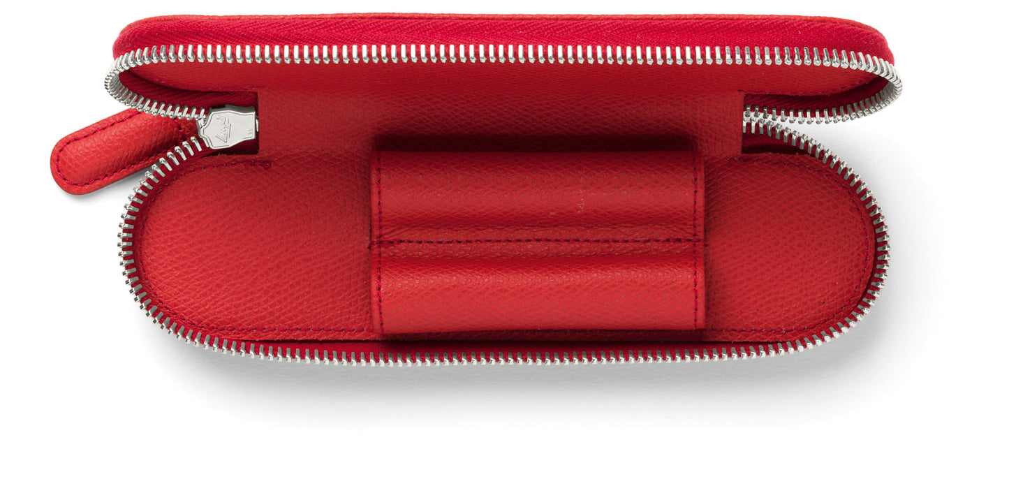Graf von Faber-Castell, Pen Case, for 2 Writing Instruments, India Red