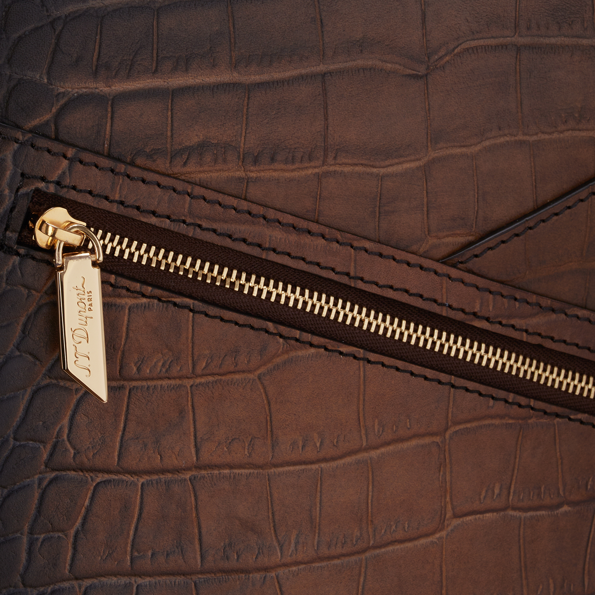 ST Dupont Leather goods Atelier Brown
