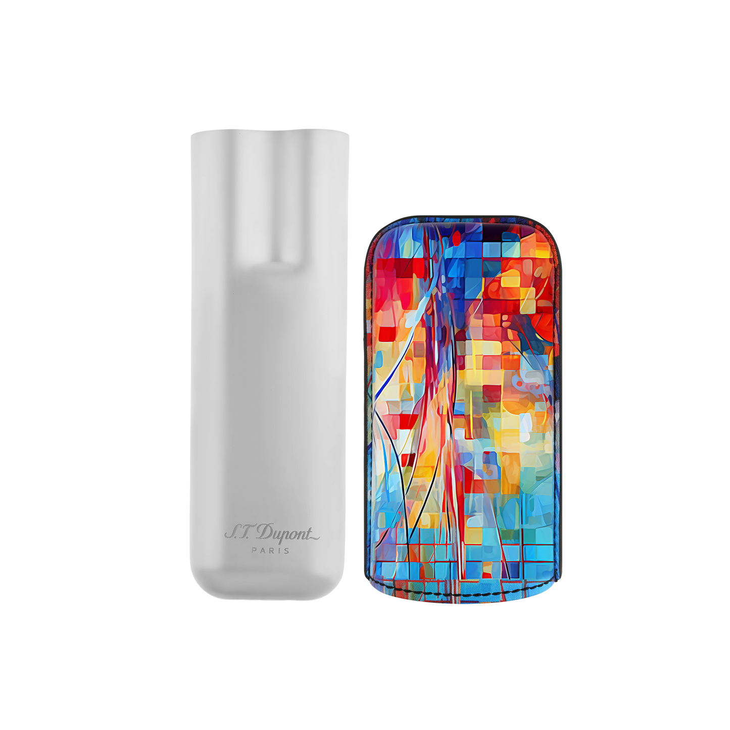 ST Dupont Accessoires - Cigar 2 Zigarren Etui Graffiti, Ltd. Edt., Multicolor