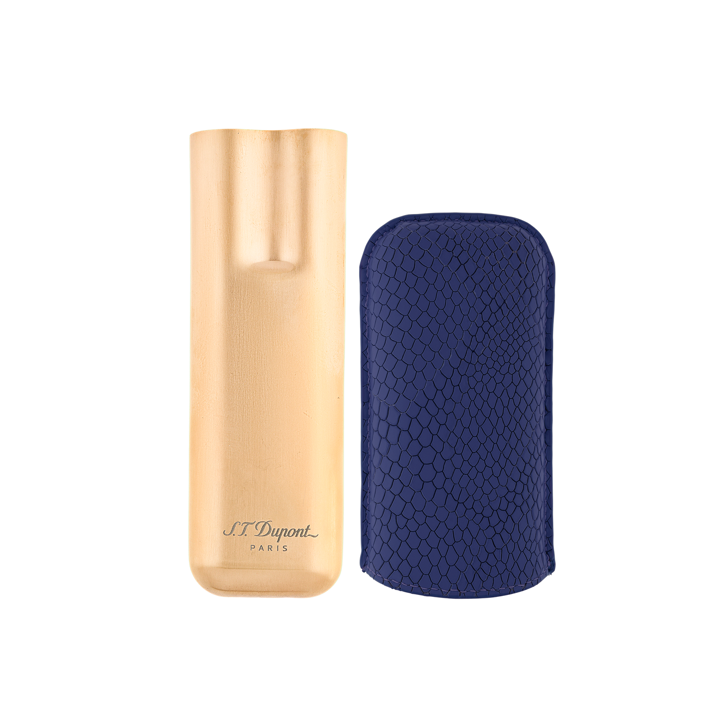 ST Dupont Accessoires - Cigar 2 Zigarren Etui Dragon, Ltd. Edt., Royal-blue