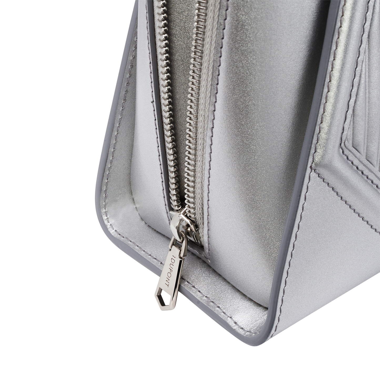 ST Dupont Leather Goods Riviera Silver