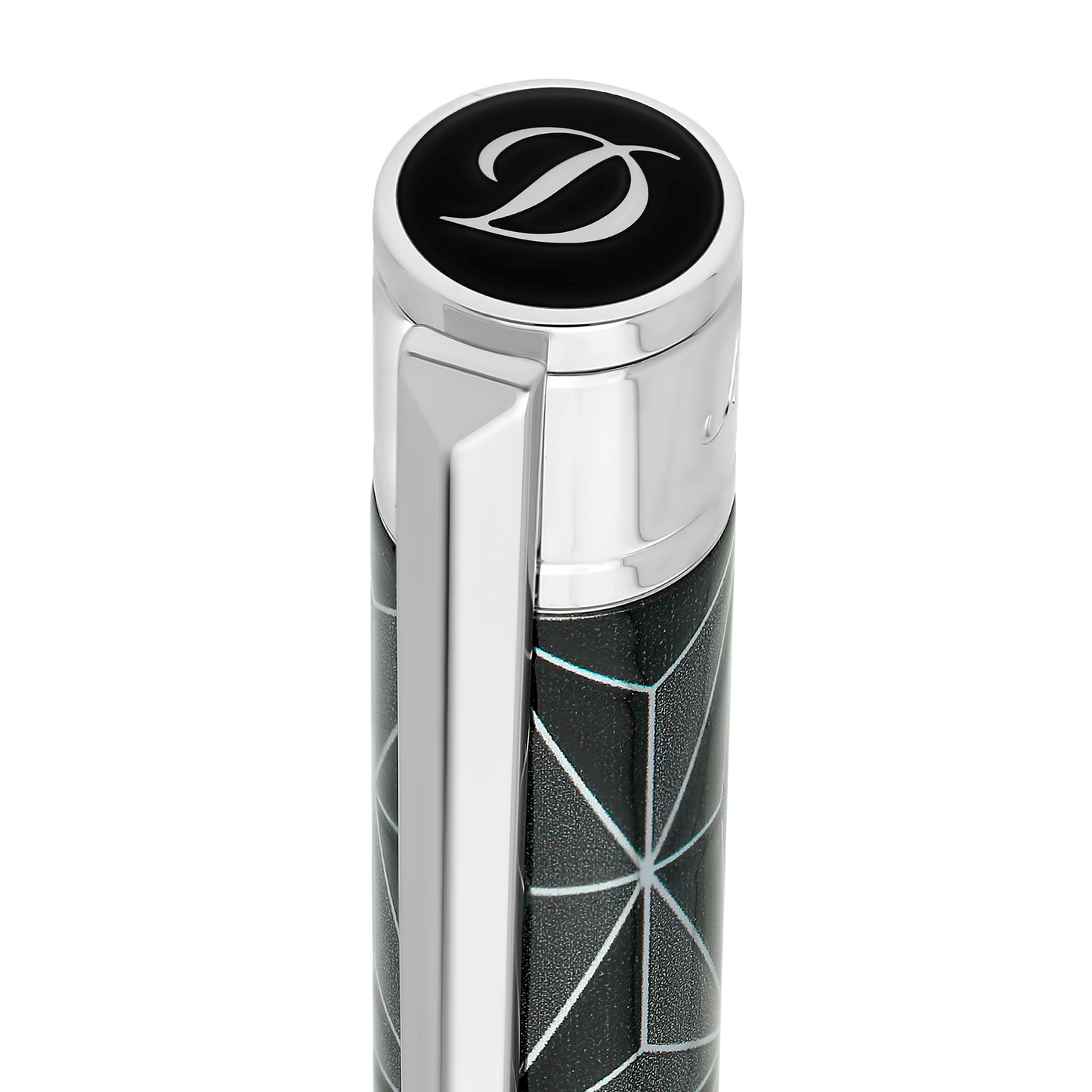ST Dupont Kugelschreiber D Initial D Initial, Palladium, Ltd. Edt., Schwarz