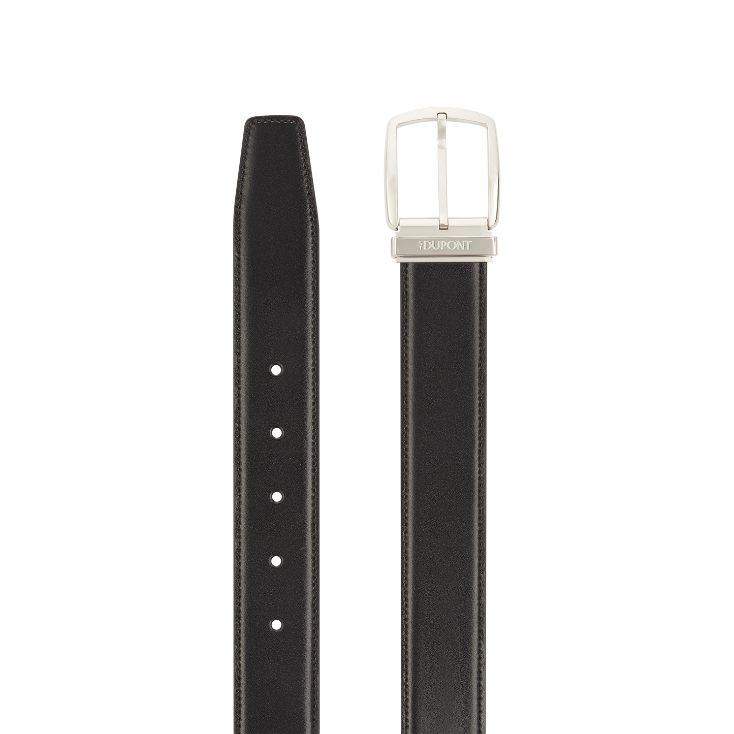ST Dupont Accessories Line D Belts, Palladium, Black