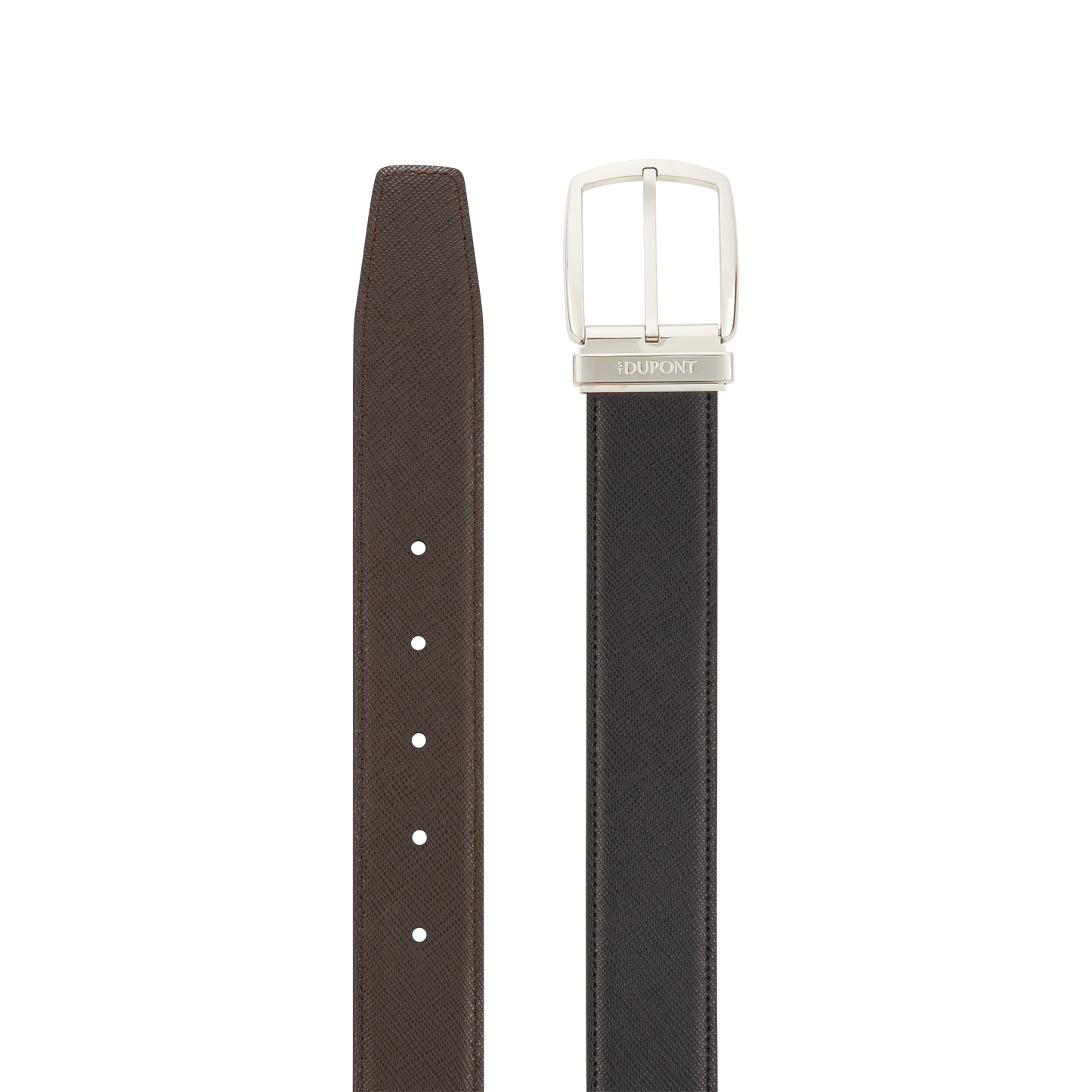 ST Dupont Accessories Line D Belts, Palladium, Black