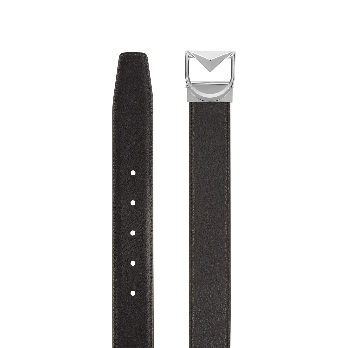 ST Dupont Accessories D Logo Belts, Palladium, Black