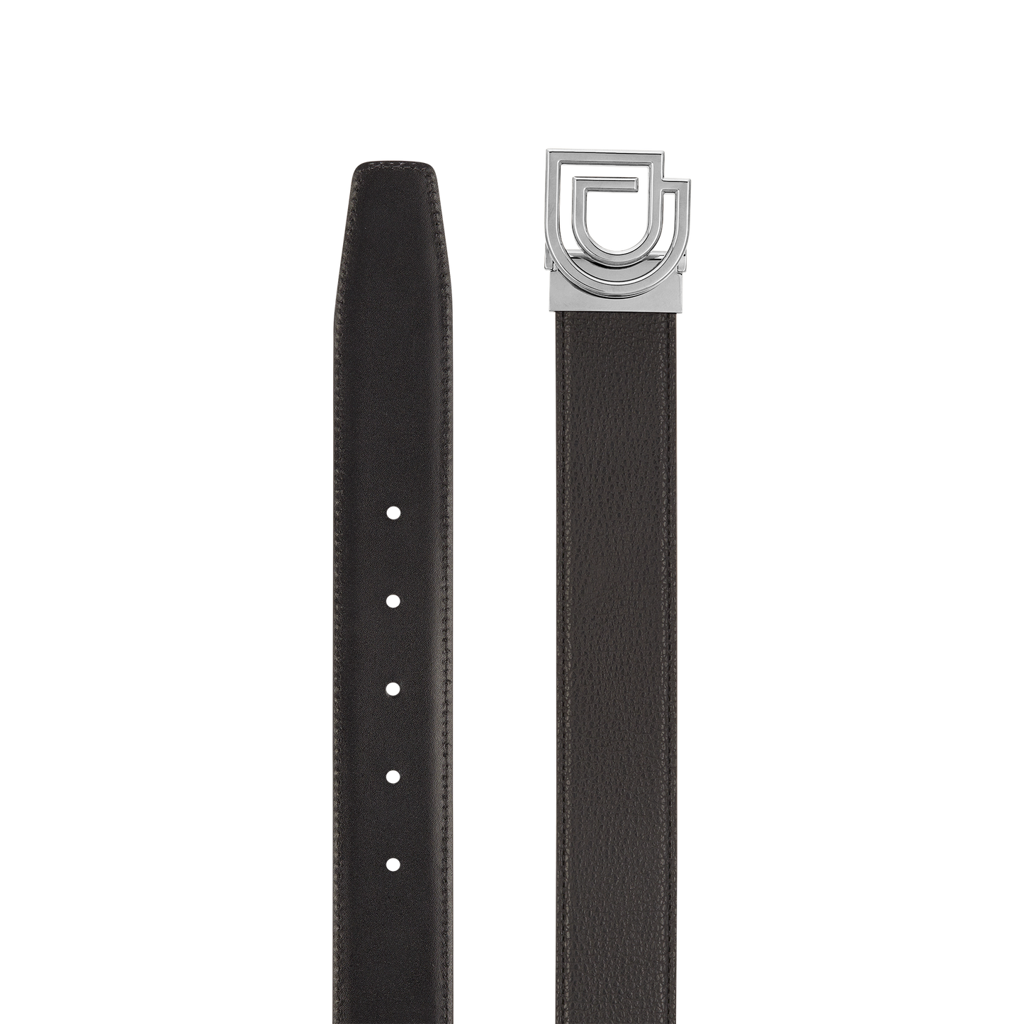 ST Dupont Accessories D Logo Belts, Palladium, Black