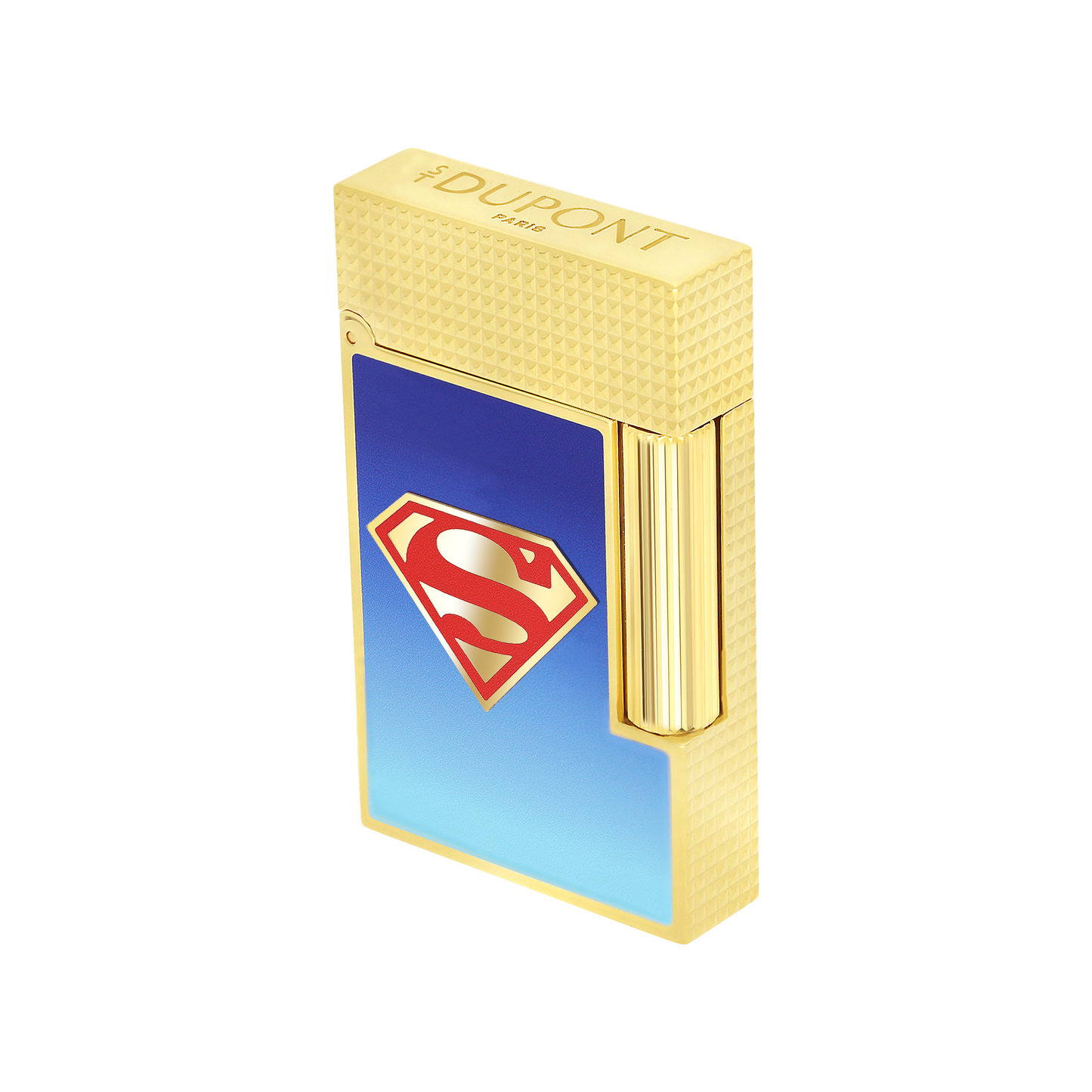 ST Dupont Ligne 2 DC Comics Lighter, Palladium, Ltd. Edt., Blue