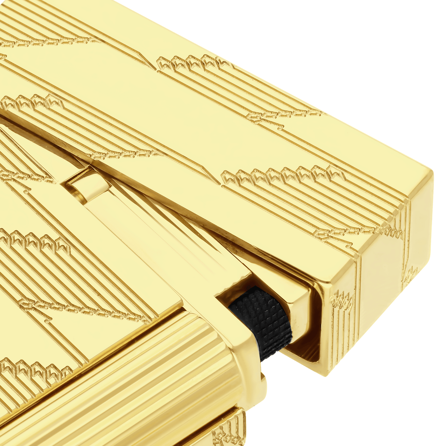ST Dupont Ligne 2 Monogram Lighter, Ltd. Edt., Golden
