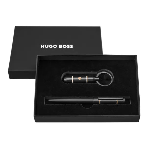 HUGO BOSS Rollerball Pen, Ballpoint Pen Grid Black