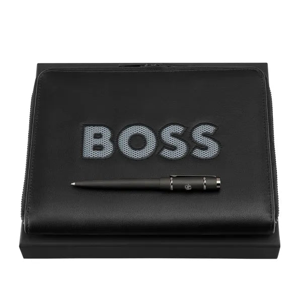 HUGO BOSS, Ensemble de stylos, Arche Iconic, Noir