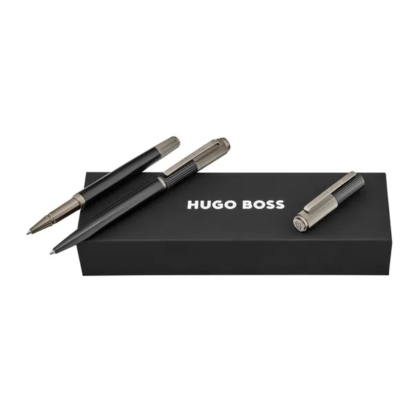 Stylo roller HUGO BOSS, stylo à bille Grid noir