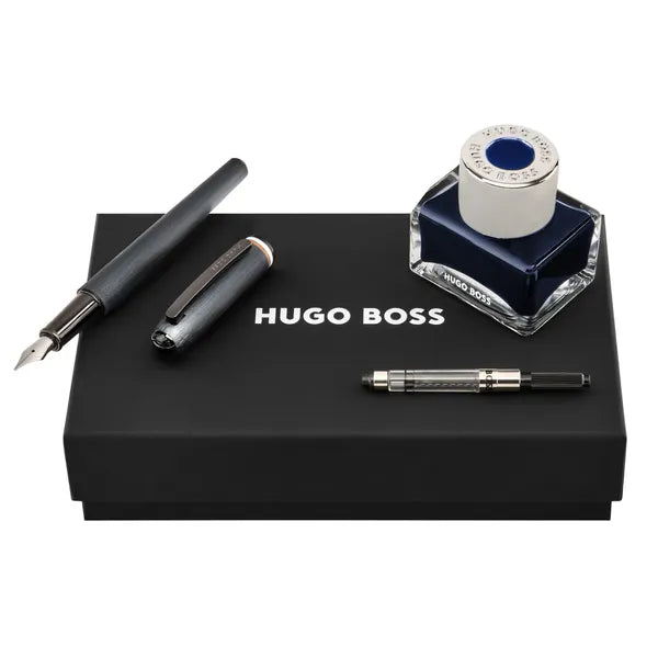 Stylo roller HUGO BOSS, stylo à bille Grid noir