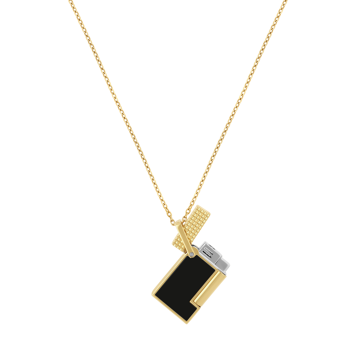 ST Dupont Lighter Necklace Golden