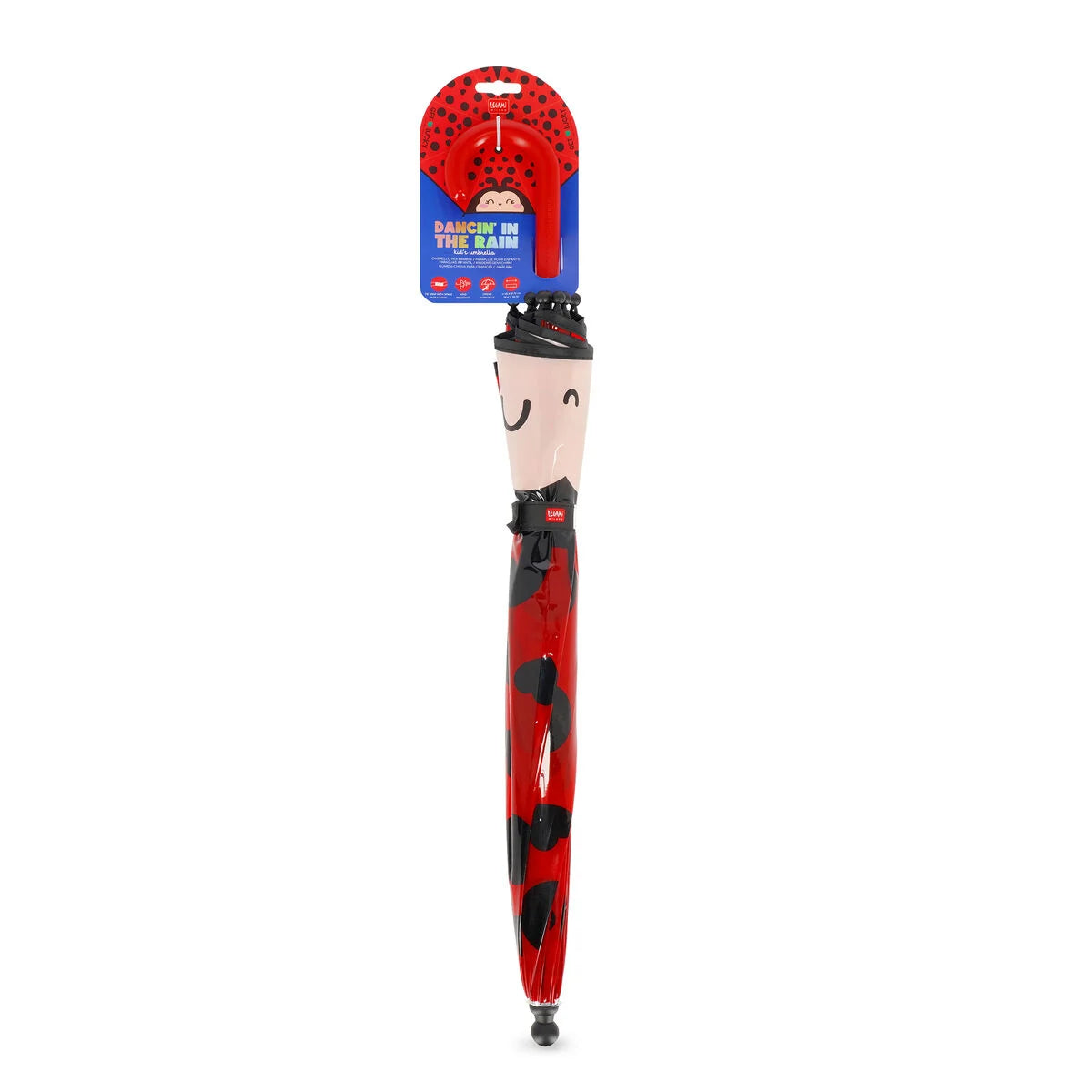 Legami Ladybug Children's Umbrella - Dancin' in the Rain