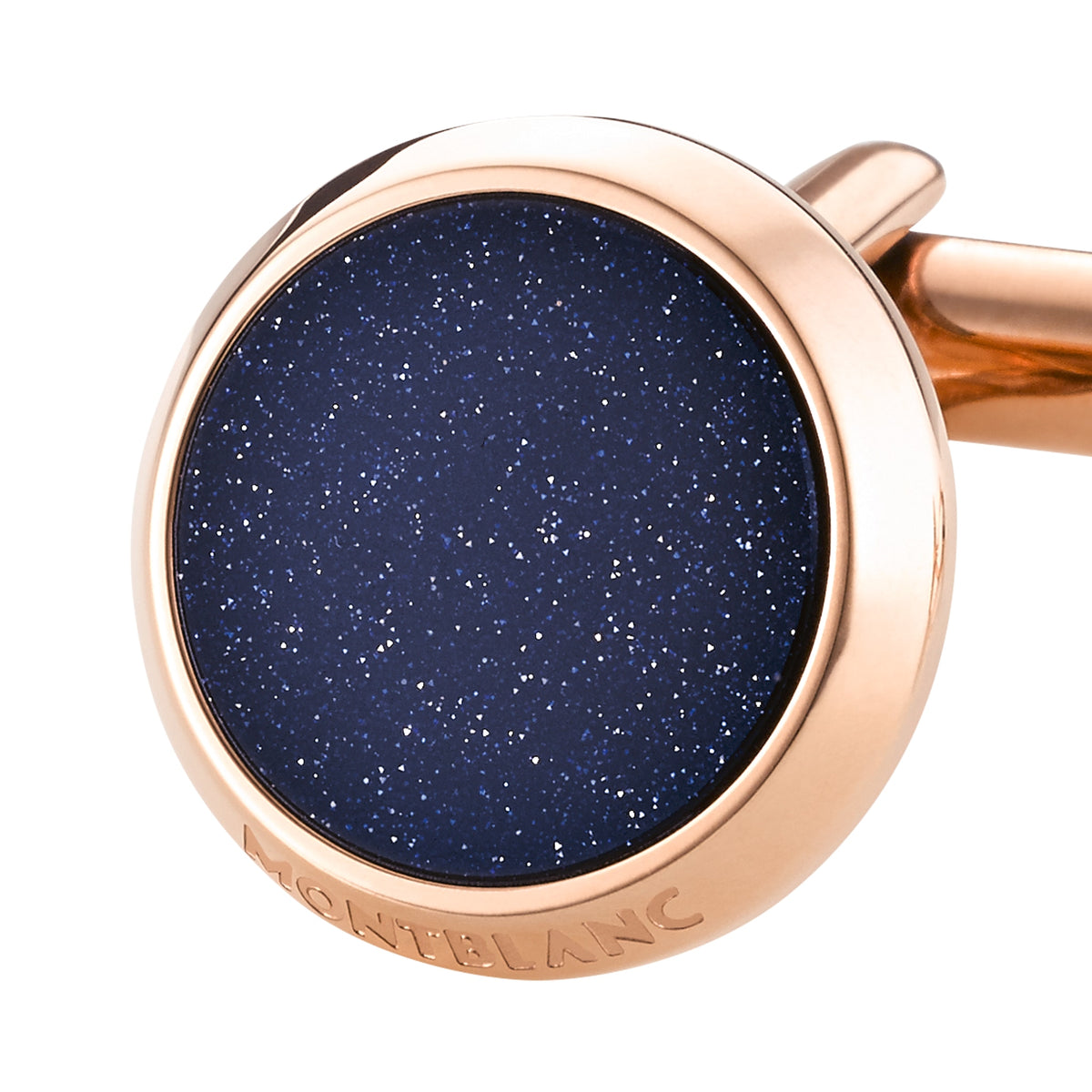 Montblanc Meisterstück Manschettenknöpfe mit blauer Aventurinintarsie (MB112908) – Ansicht 4