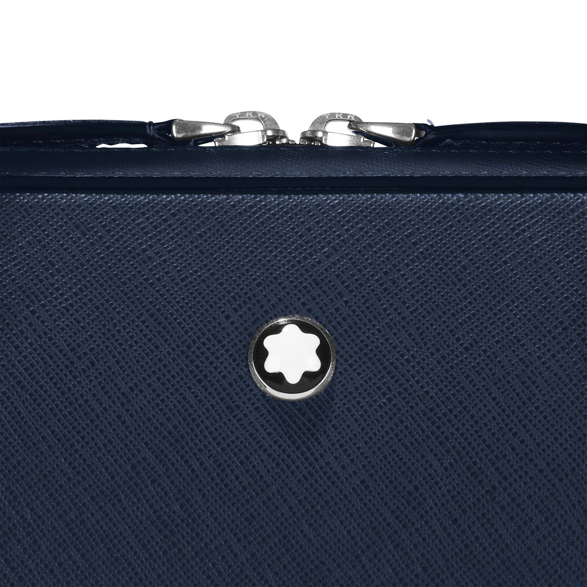 Montblanc Flache Schreibmappe aus Sartorial Leder – Tintenblau – Ansicht 8