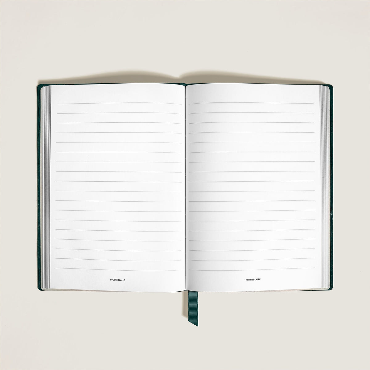 Montblanc Mittelgroßes Notizbuch aus Sartorial Leder Linierte Seiten (MB134780) – Ansicht 2