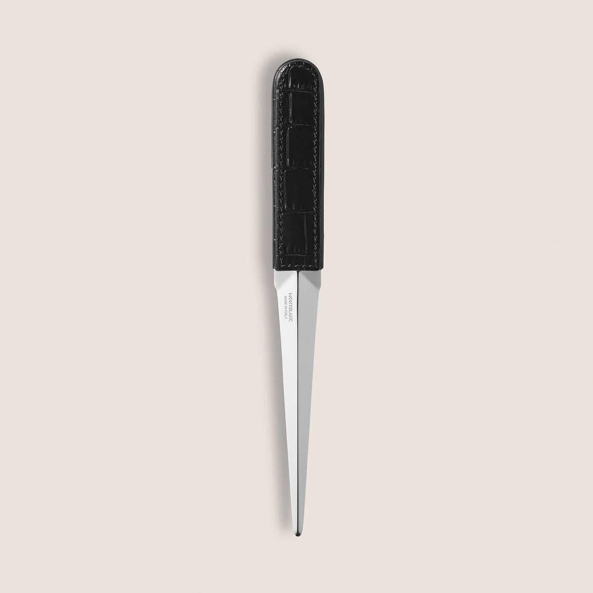 Montblanc Brieföffner aus Leder mit Krokoprägung – Ansicht 2
