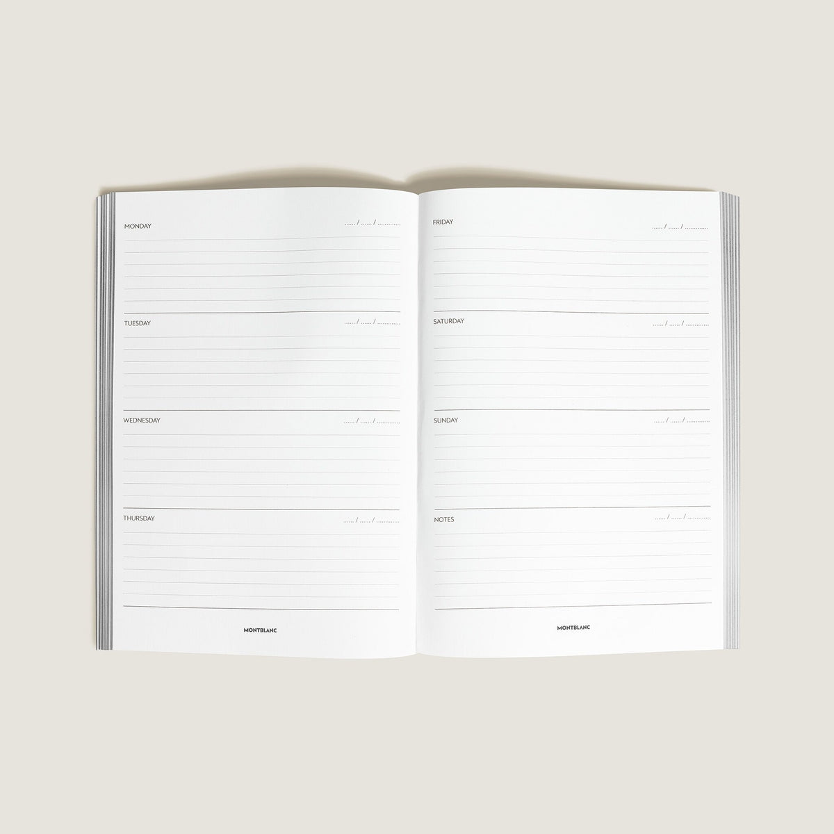 Montblanc Mittelgroßer Paper Refill Wochenplaner – Ansicht 2