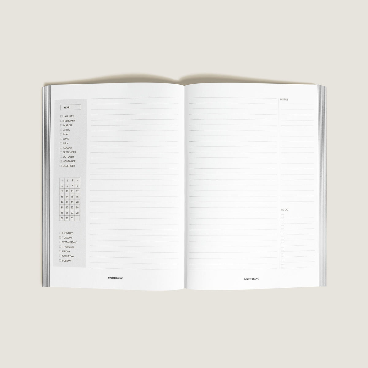 Montblanc Mittelgroßer Paper Refill Ewiger Kalender – Ansicht 2