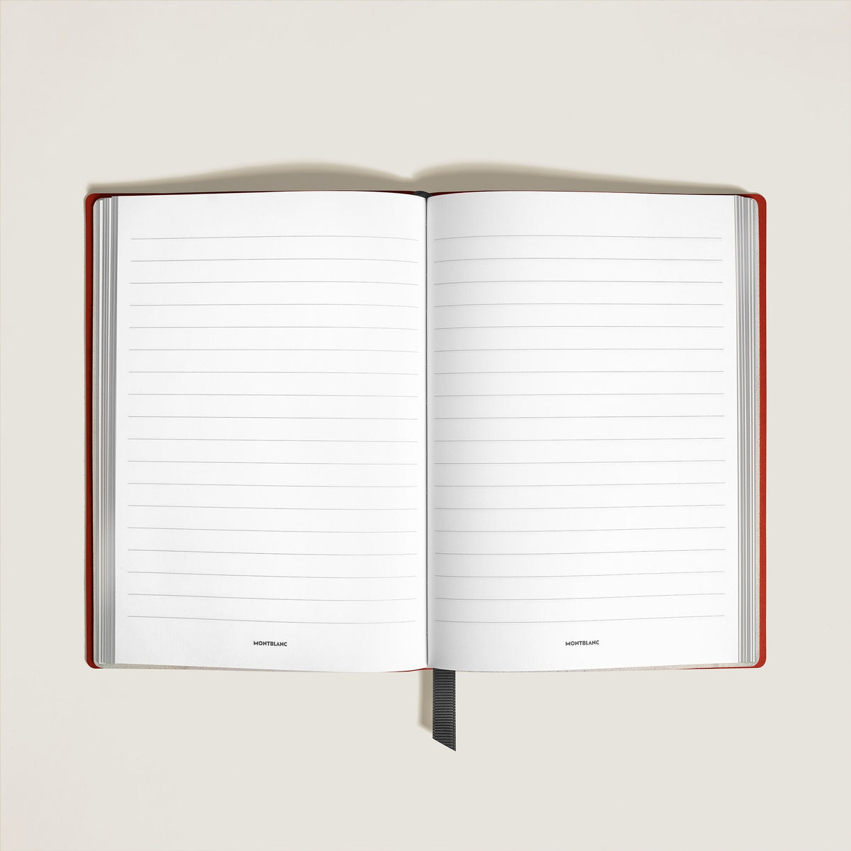 Montblanc Mittelgroßes Notizbuch aus Sartorial Leder Linierte Seiten (MB137137) – Ansicht 2