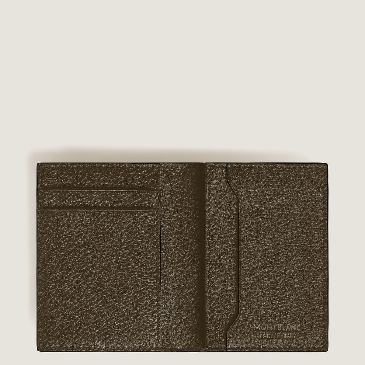 Montblanc Kartenetui 4 cc aus Grain Leder – Khaki – Ansicht 6