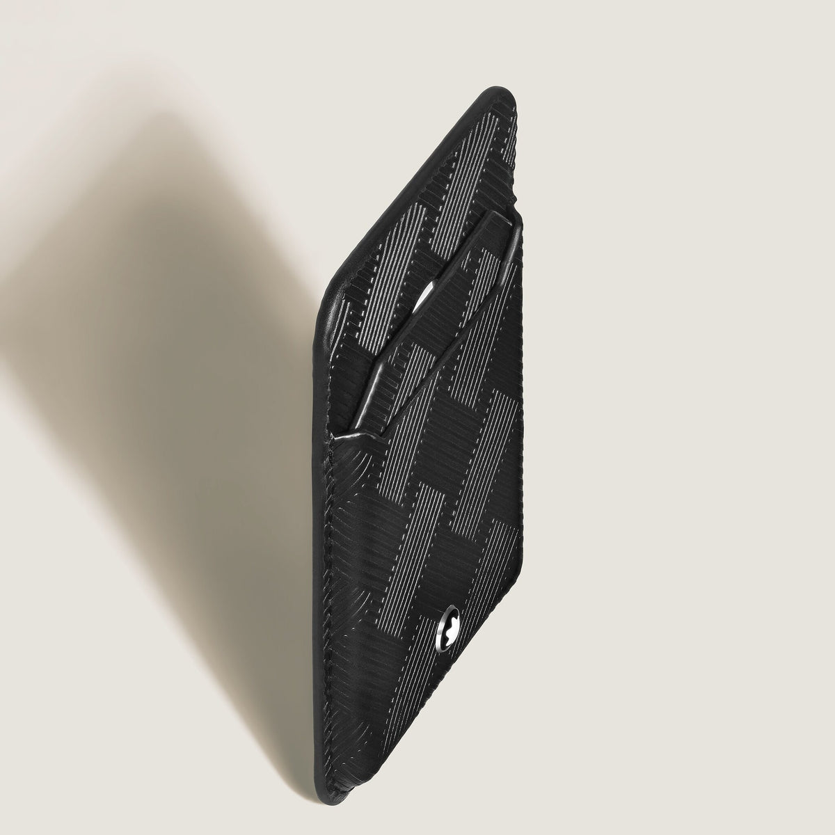 Montblanc Kartenetui 2 cc für iPhone mit MagSafe aus Extreme Leder – Schwarz – Ansicht 3