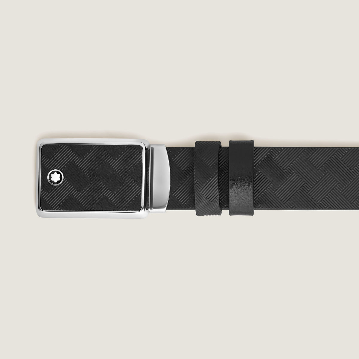 Montblanc Wendbarer Gürtel mit Intarsien Schließe 35 mm aus Extreme Leder – Ansicht 4
