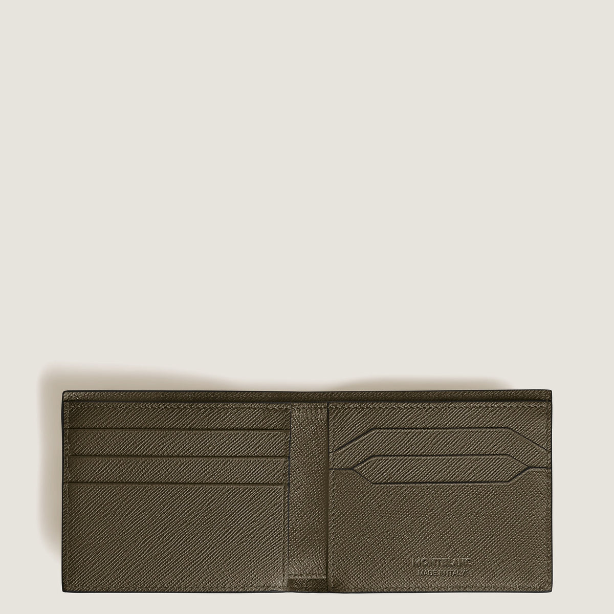 Montblanc Brieftasche 6 cc aus Sartorial Leder – Khaki – Ansicht 5