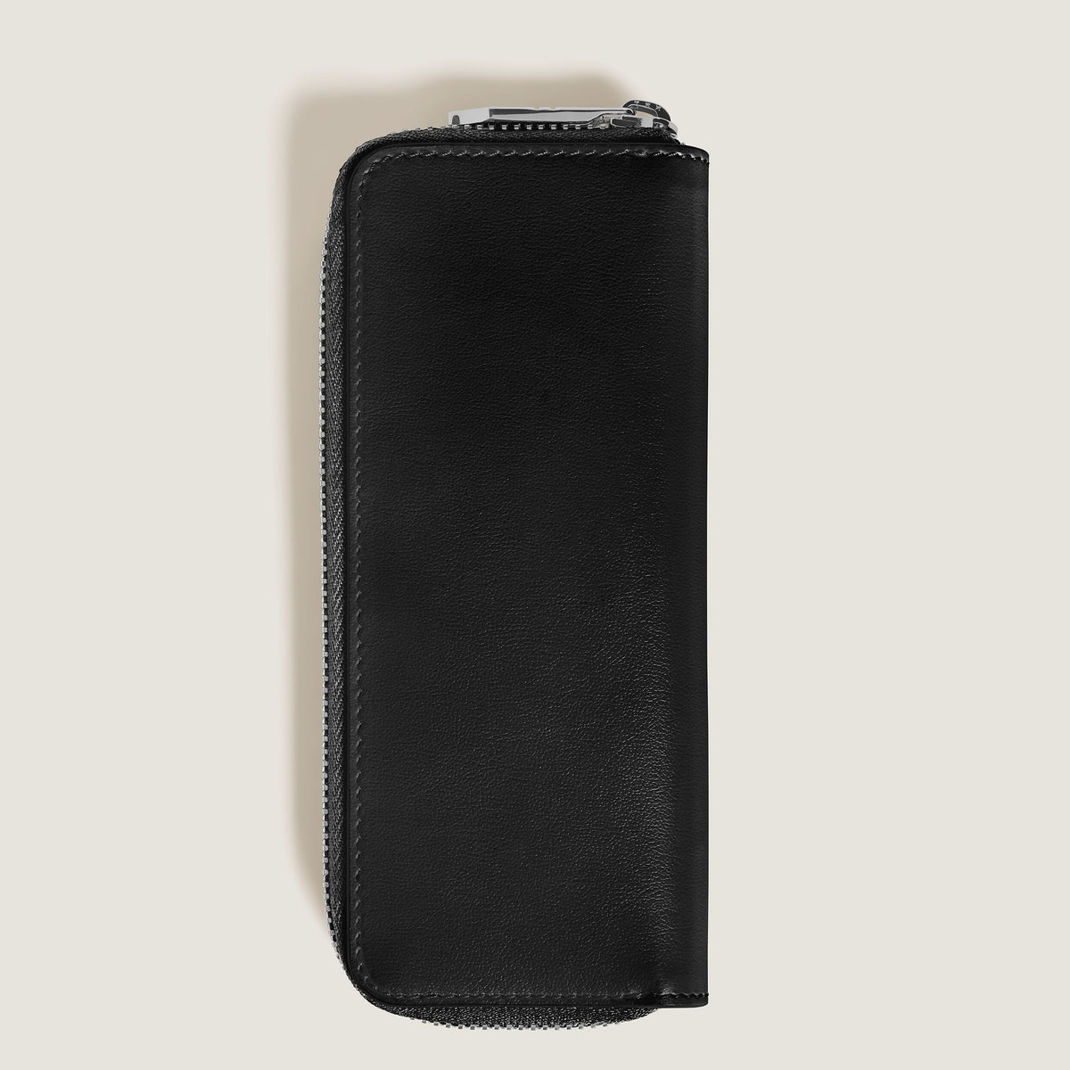 Montblanc Etui für 2 Schreibgeräte mit Reißverschluss aus Meisterstück Leder – Schwarz – Ansicht 4