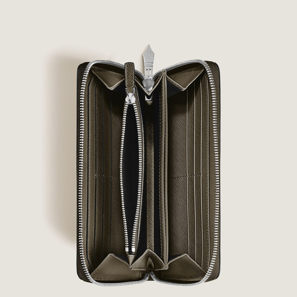 Montblanc Continental Brieftasche 12 cc mit Reißverschluss aus hochwertigem Leder – Ansicht 4