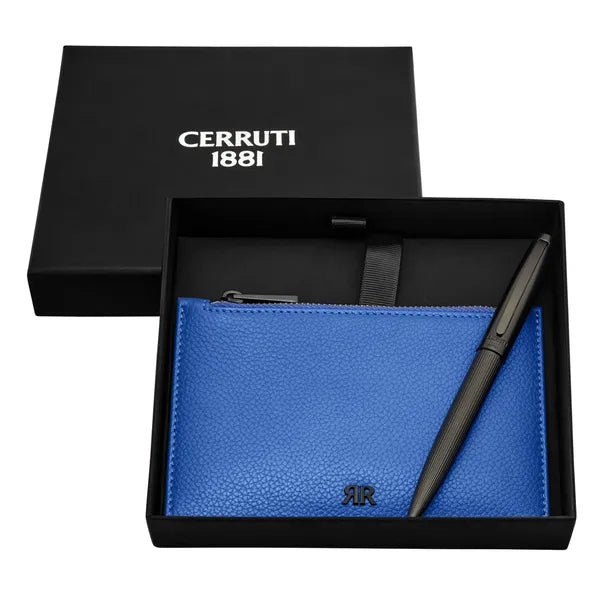 Cerruti 1881, Abbey Writing Set, matte, black