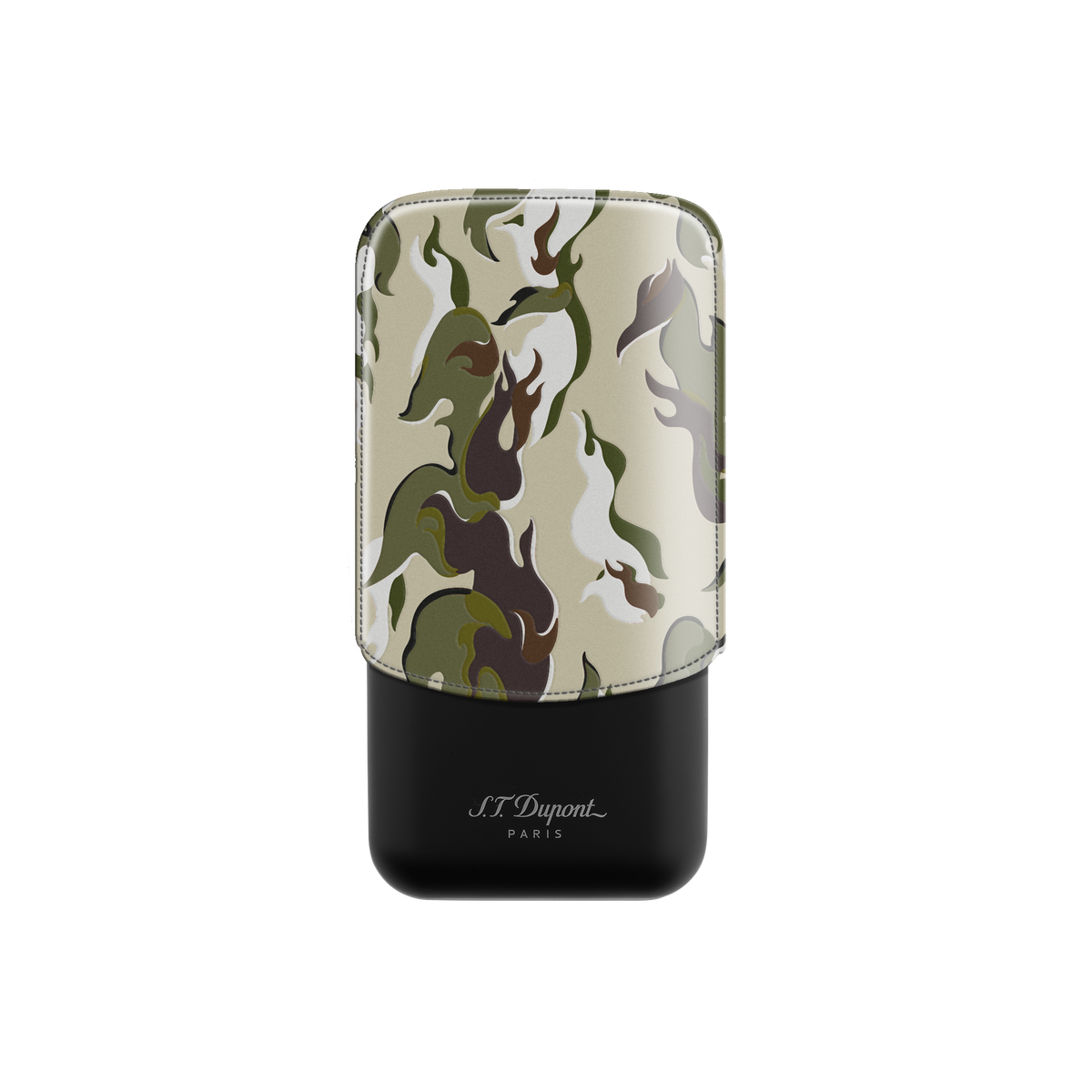 ST Dupont Accessories 3 Cigar Case Camo, Ltd. Edt., Khaki