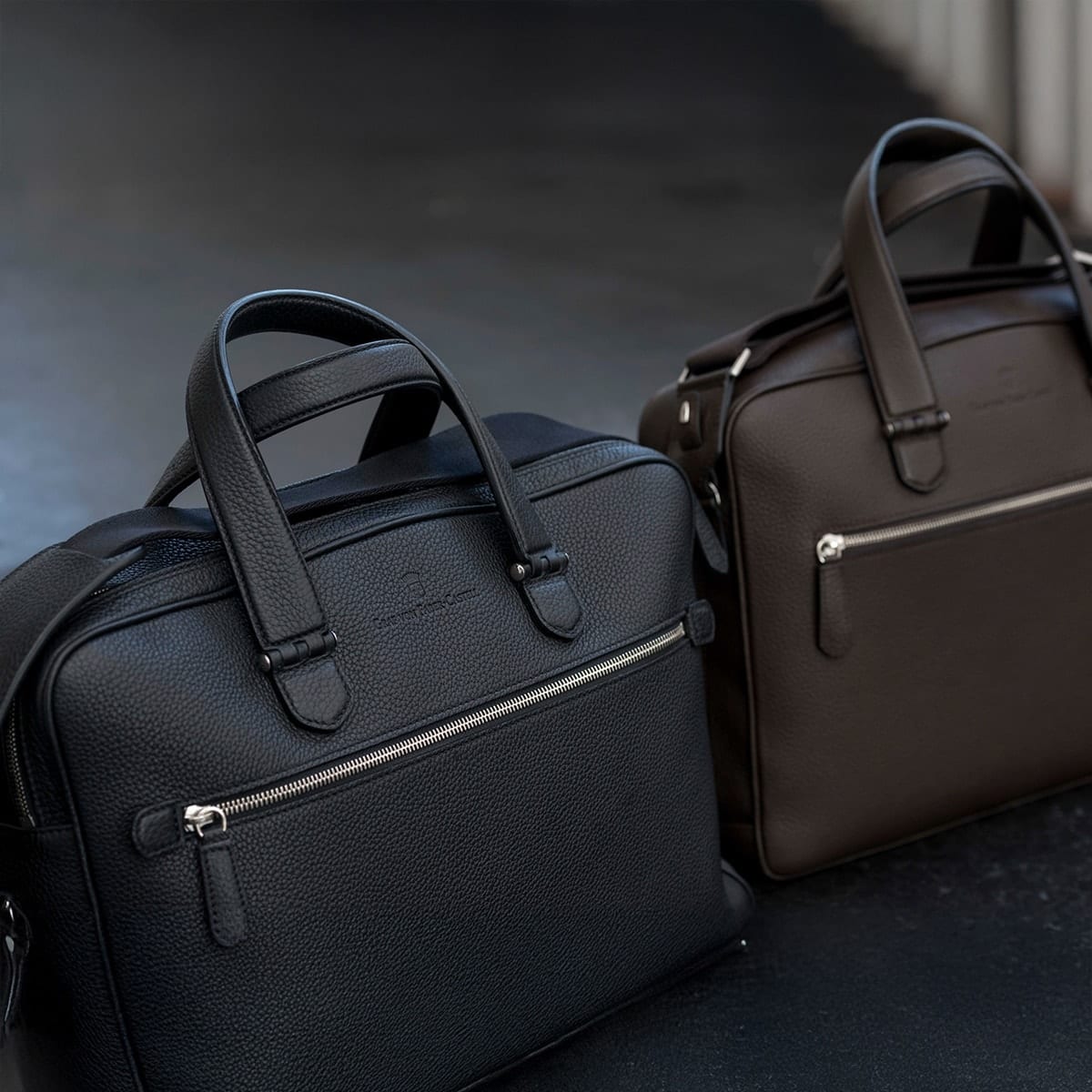 Graf von Faber-Castell, Briefcase Elegant Travelling, two compartments, black