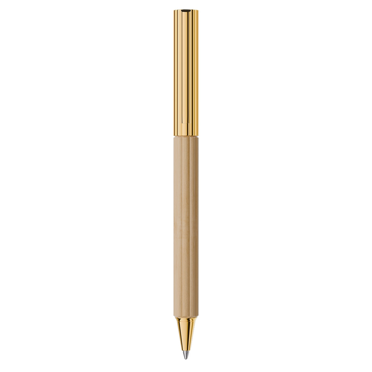Graf von Faber-Castell Bloom Hornbeam Ballpoint Pen, gold-plated, cream