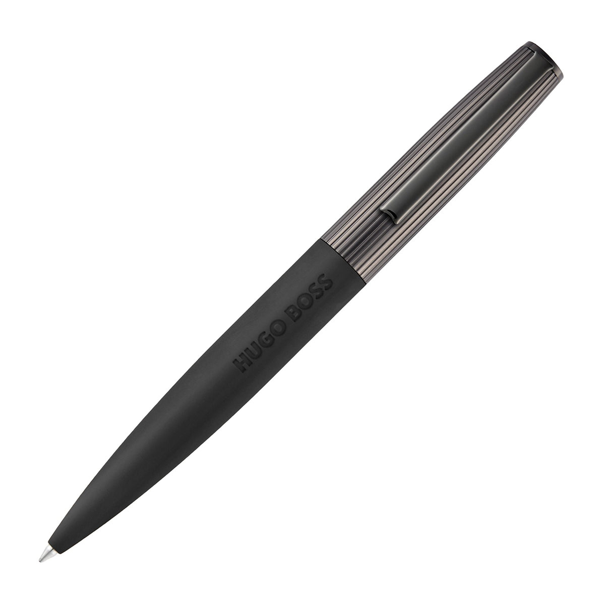 HUGO BOSS Kugelschreiber Illusion Arcade, gunmetal, gunmetal