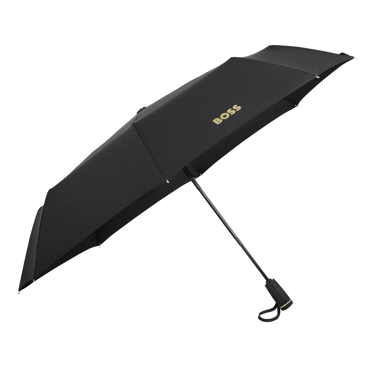 HUGO BOSS Regenschirm Double B Black & Gold - 9