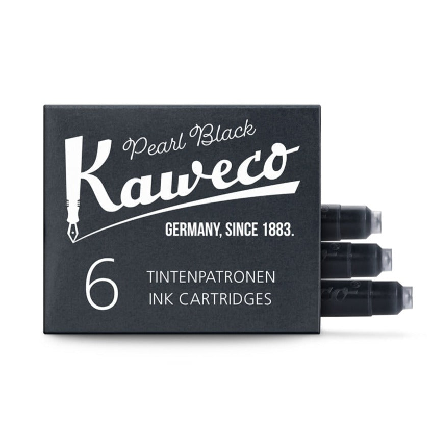 Kaweco, cartouche d'encre, 6 pièces, noir perle