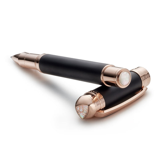 Maybach Rollerball Pen The Peak I Volcanic Black - Rose Gold, Volcanic Black