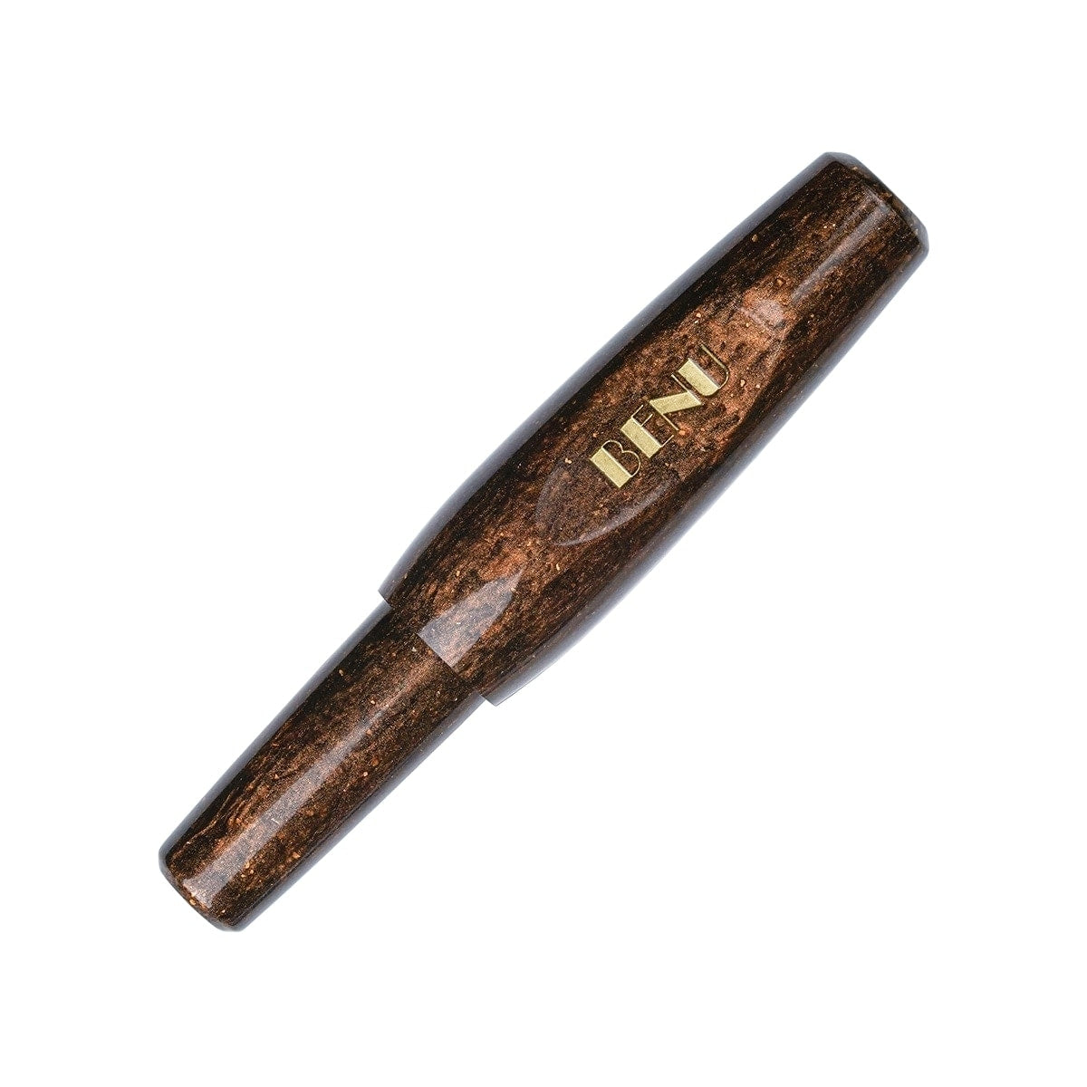 Stylo plume BENU Pixie or, brun café