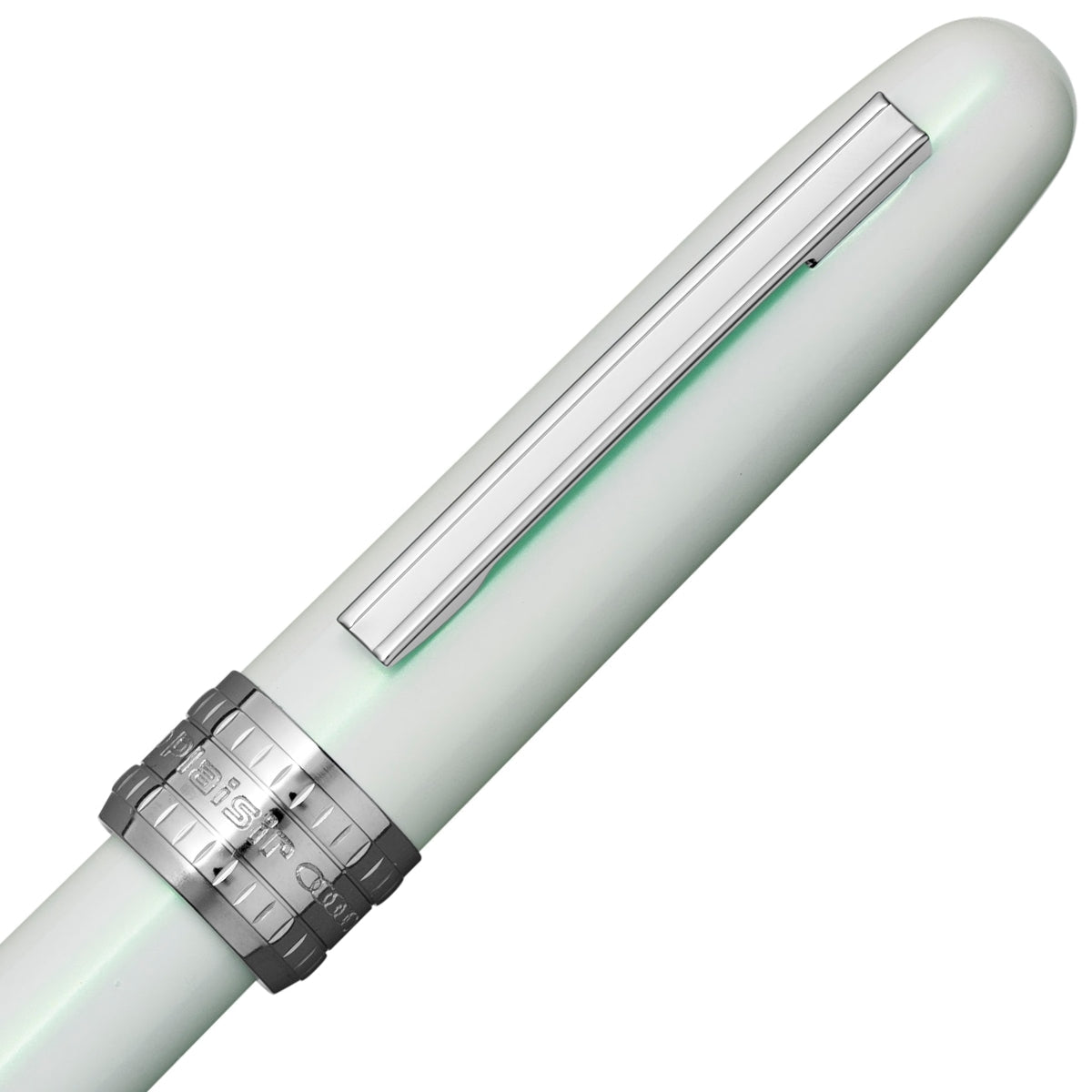 Platinum, Fountain pen, Plaisir Aura, Snap cap Healing Green