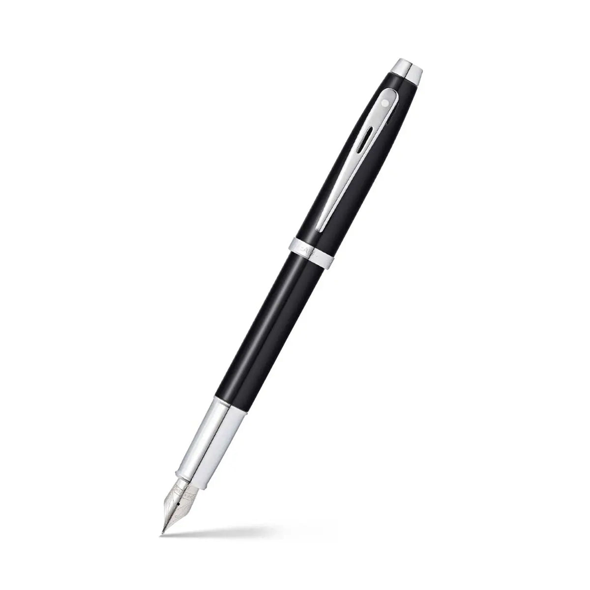 Sheaffer stylo plume 100 chrome, noir