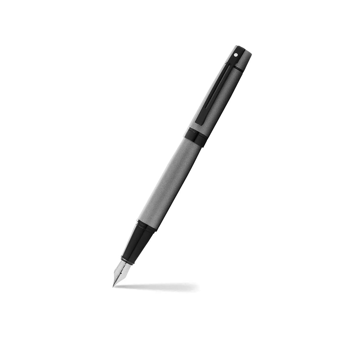 Sheaffer Füller 300 schwarz, Stahfeder, dunkelgrau