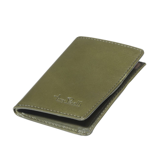 Tony Perotti, Kreditkartenetui Furbo Grinta, schlank, Geldscheinfach, Cognac-Green