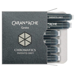 Caran d'Ache, Tintenpatrone Chromatics, 6 Stk. Infinite Grey