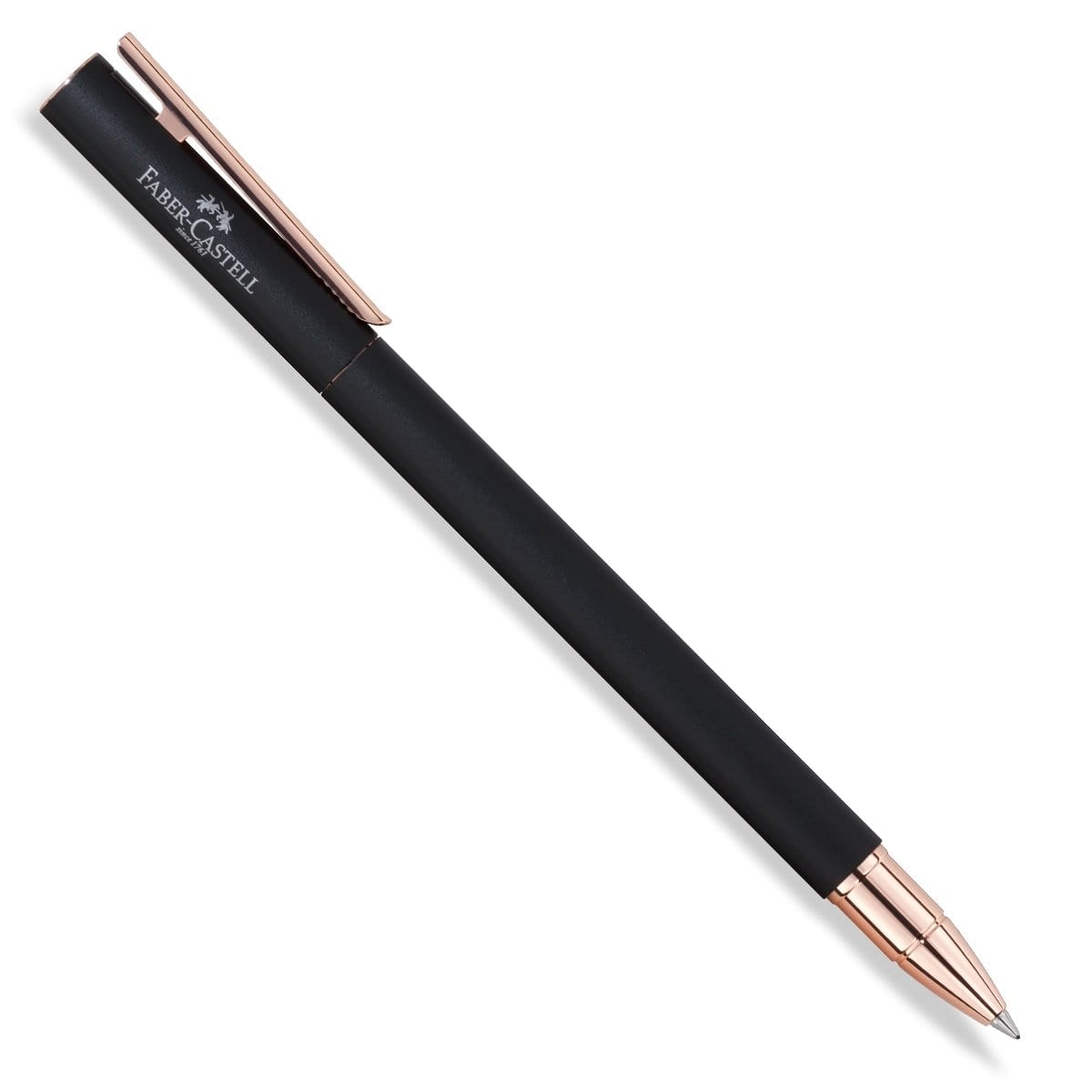Faber-Castell, Tintenroller, Neo, Slim Metall Schwarz-Rose-5