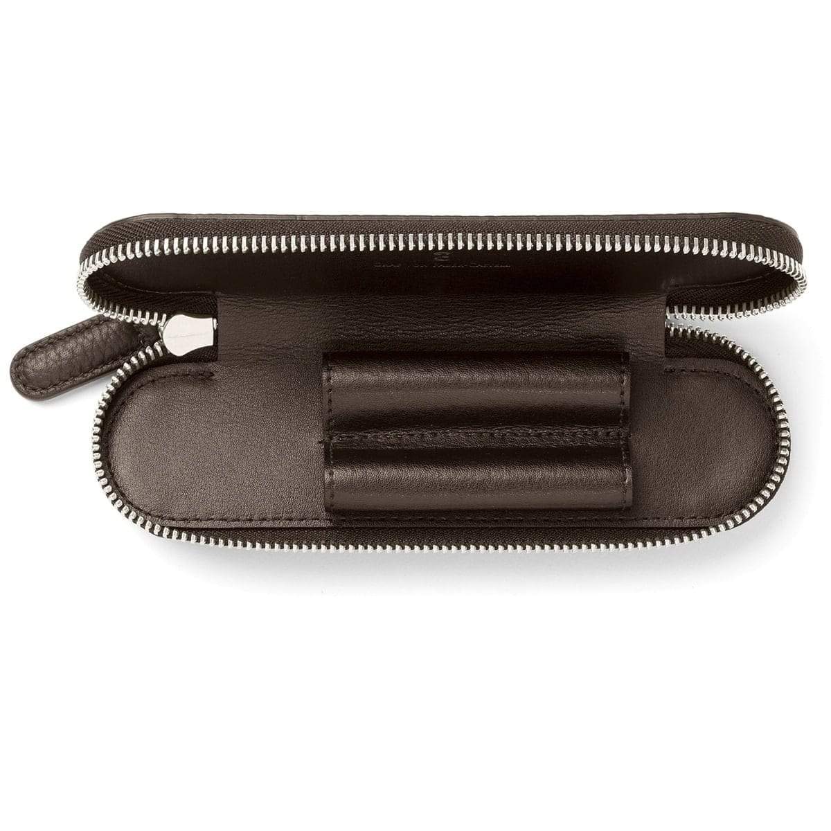Graf von Faber-Castell, Stifteetui, 2er Cashmere, Dunkelbraun-2